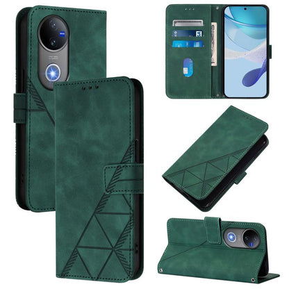 Crossbody 3D Embossed Flip Leather Phone Case