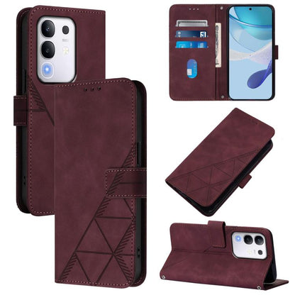 Crossbody 3D Embossed Flip Leather Phone Case