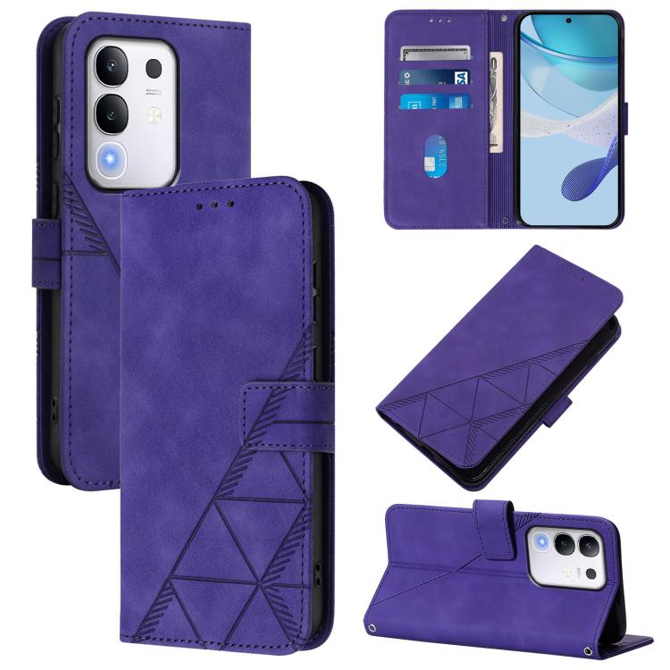 Crossbody 3D Embossed Flip Leather Phone Case