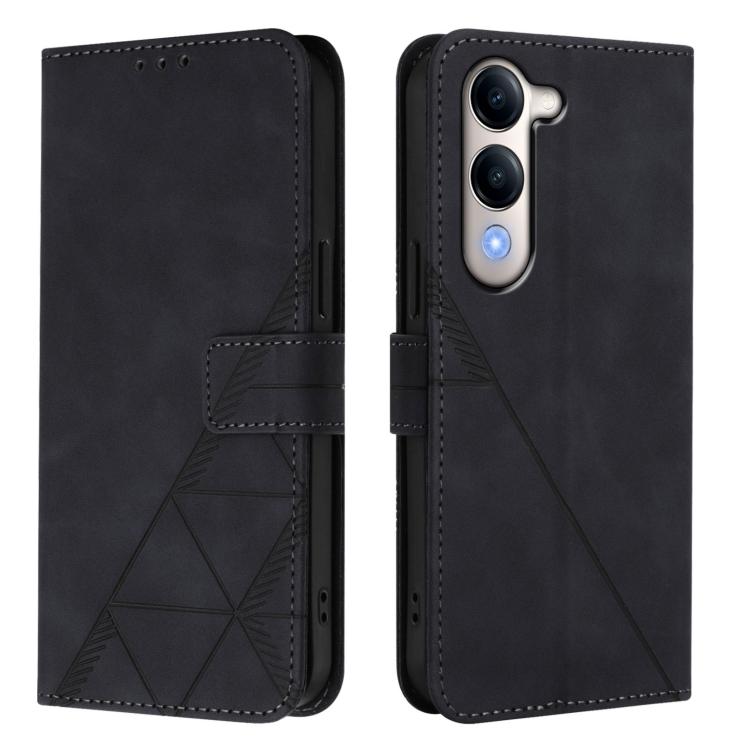 Crossbody 3D Embossed Flip Leather Phone Case