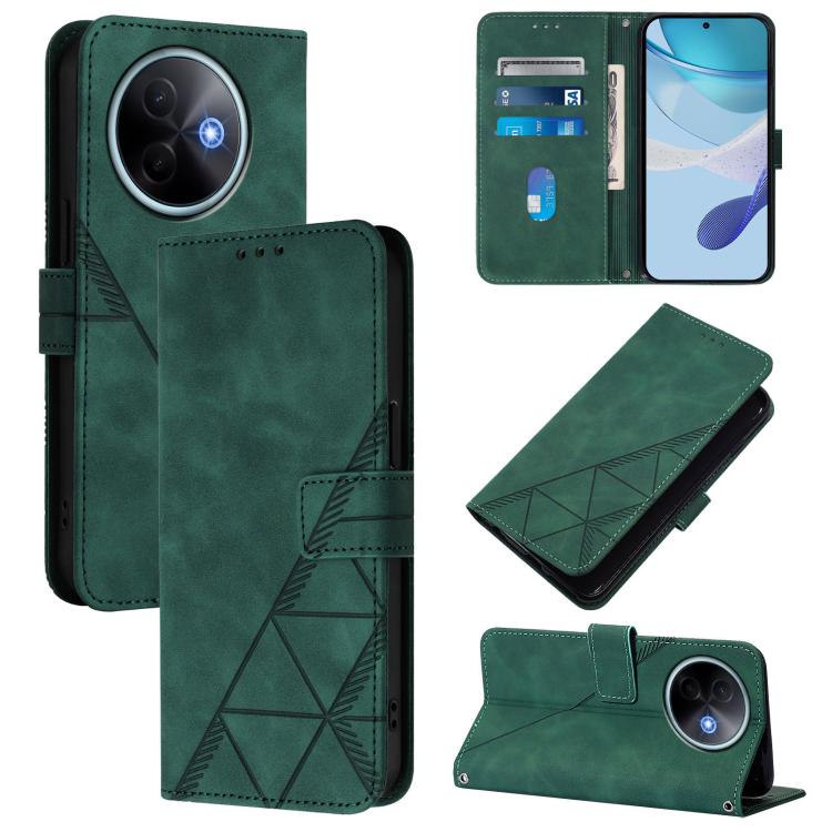 Crossbody 3D Embossed Flip Leather Phone Case, For vivo S30 Pro mini, For vivo S30, For vivo X200s, For vivo Y39 5G Global
