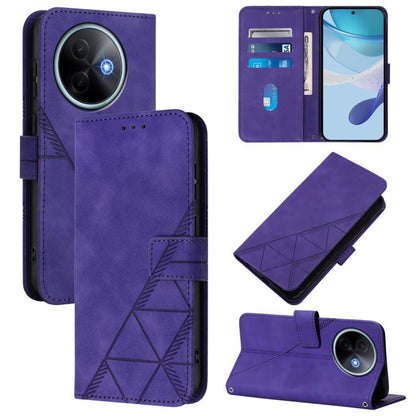 Crossbody 3D Embossed Flip Leather Phone Case, For vivo S30 Pro mini, For vivo S30, For vivo X200s, For vivo Y39 5G Global
