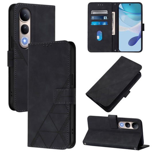 Crossbody 3D Embossed Flip Leather Phone Case, For vivo V50 Lite 5G, For vivo Y29S 5G / Y04 4G Global, For vivo Y29 4G Global, For vivo V50 Global