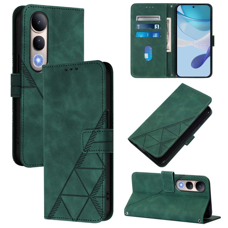 Crossbody 3D Embossed Flip Leather Phone Case, For vivo V50 Lite 5G, For vivo Y29S 5G / Y04 4G Global, For vivo Y29 4G Global, For vivo V50 Global