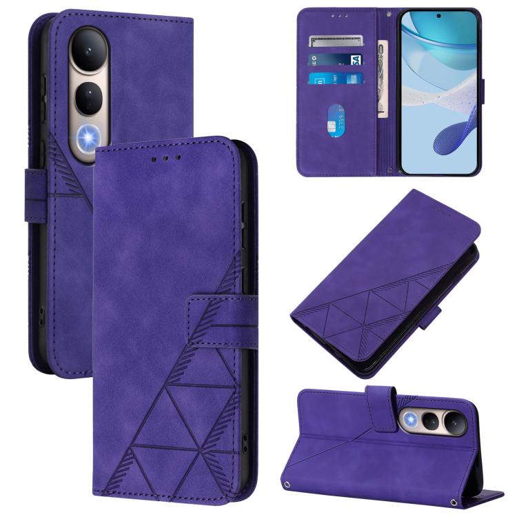 Crossbody 3D Embossed Flip Leather Phone Case