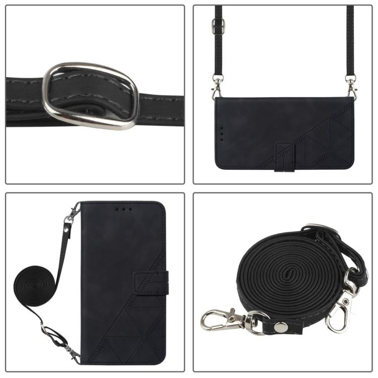 Crossbody 3D Embossed Flip Leather Phone Case, For vivo S30 Pro mini, For vivo S30, For vivo X200s, For vivo Y39 5G Global