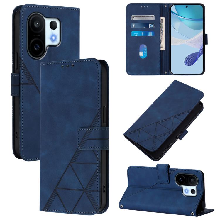 Crossbody 3D Embossed Flip Leather Phone Case, For vivo S30 Pro mini, For vivo S30, For vivo X200s, For vivo Y39 5G Global
