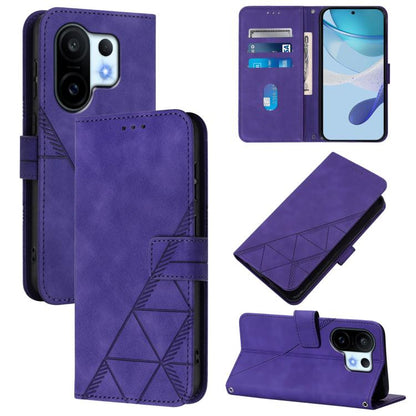 Crossbody 3D Embossed Flip Leather Phone Case, For vivo S30 Pro mini, For vivo S30, For vivo X200s, For vivo Y39 5G Global