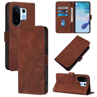 Crossbody 3D Embossed Flip Leather Phone Case, For vivo S30 Pro mini, For vivo S30, For vivo X200s, For vivo Y39 5G Global