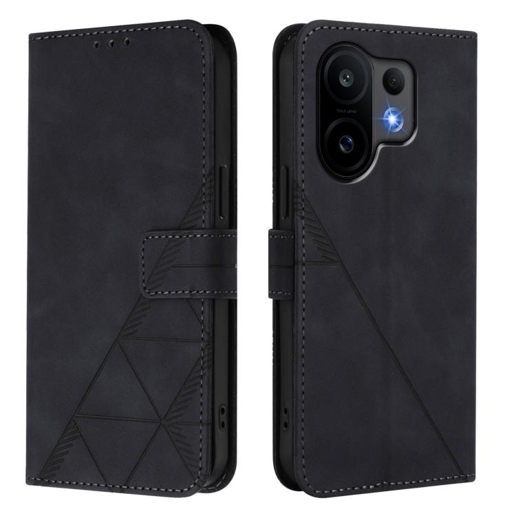 Crossbody 3D Embossed Flip Leather Phone Case