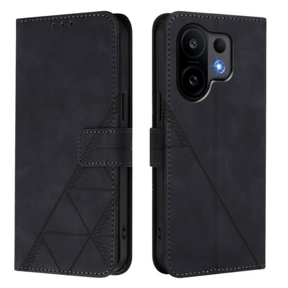 Crossbody 3D Embossed Flip Leather Phone Case