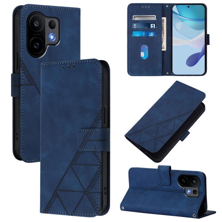 Crossbody 3D Embossed Flip Leather Phone Case, For vivo S30 Pro mini, For vivo S30, For vivo X200s, For vivo Y39 5G Global