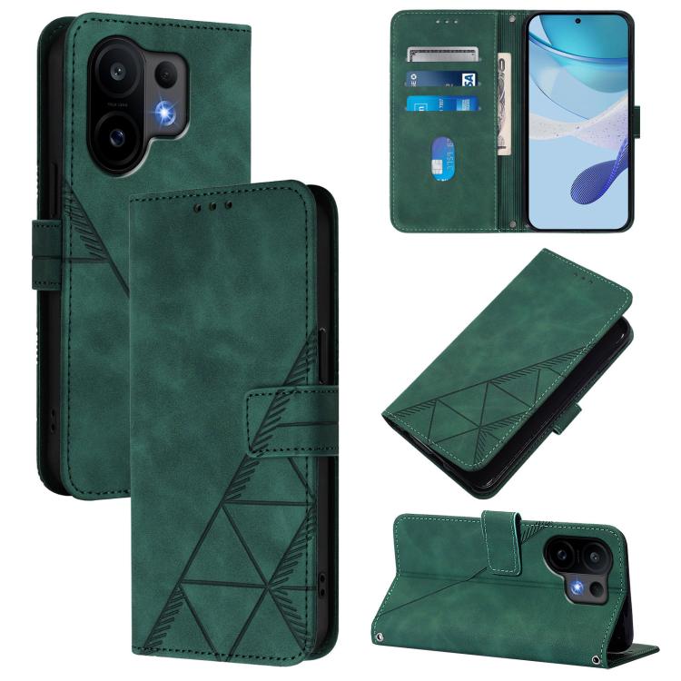 Crossbody 3D Embossed Flip Leather Phone Case, For vivo S30 Pro mini, For vivo S30, For vivo X200s, For vivo Y39 5G Global
