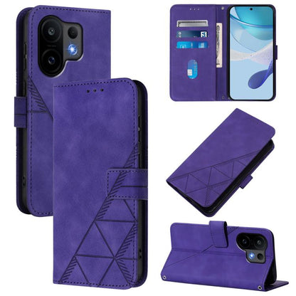 Crossbody 3D Embossed Flip Leather Phone Case