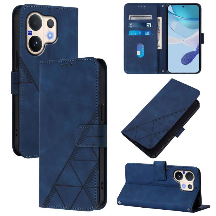 Crossbody 3D Embossed Flip Leather Phone Case, For vivo V60 Lite 5G Global, For vivo Y400 5G Global, For vivo Y400 4G, For vivo V60 5G Global
