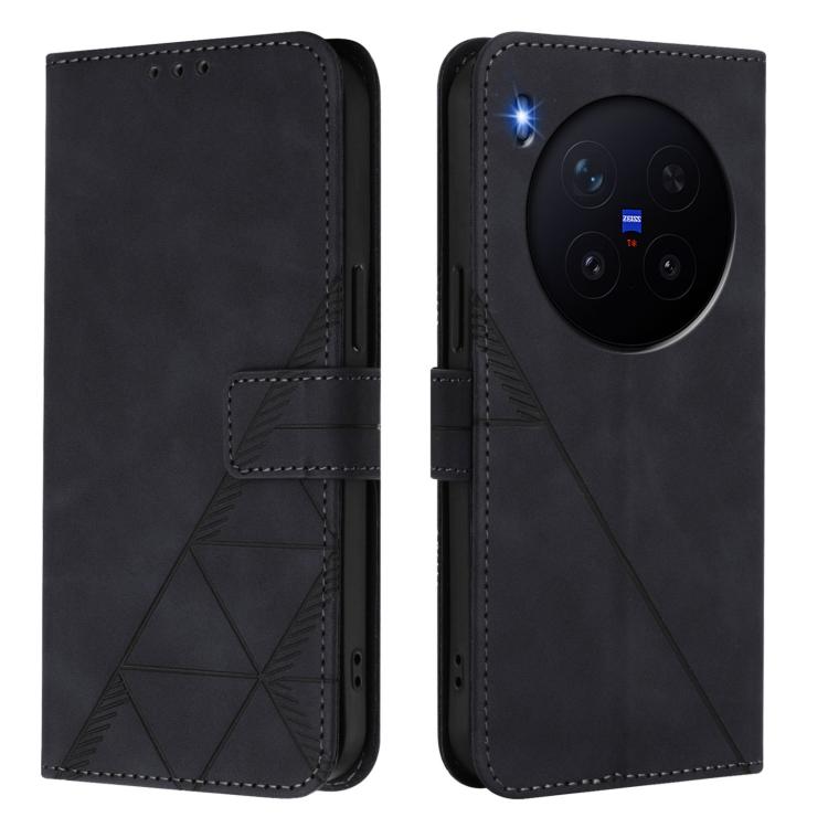 Crossbody 3D Embossed Flip Leather Phone Case