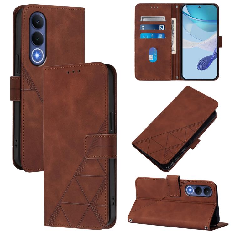 Crossbody 3D Embossed Flip Leather Phone Case, For vivo X300s, For vivo Y21 5G 2026 Global / Y05 4G, For vivo V70 FE 5G, For vivo X300 FE 5G/S50 Pro Mini 5G
