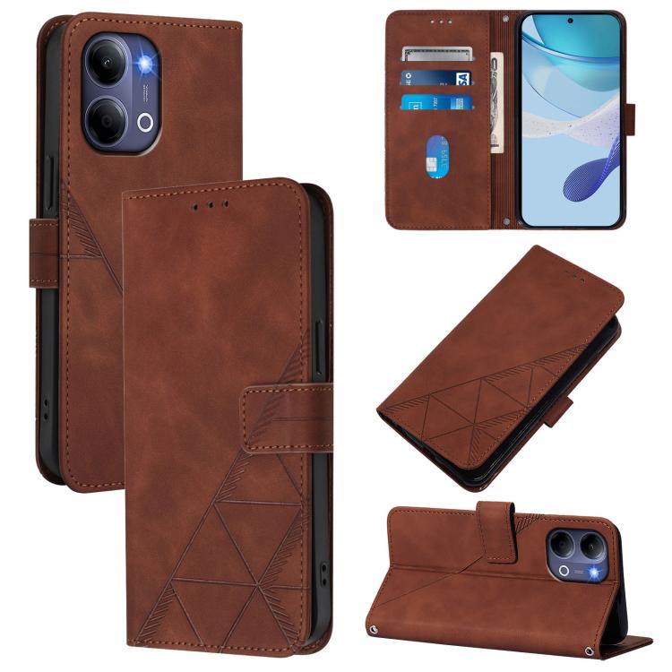 Crossbody 3D Embossed Flip Leather Phone Case, For vivo X300 FE 5G Zeiss/S50 Pro Mini 5G, For vivo X300s, For vivo Y21 5G 2026 Global / Y05 4G, For vivo V70 FE 5G