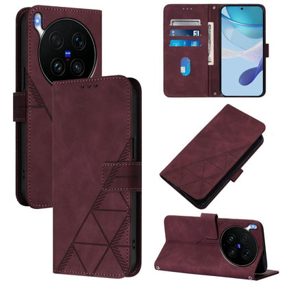 Crossbody 3D Embossed Flip Leather Phone Case, For vivo X300 Ultra, For vivo X300 Pro, For vivo X300, For vivo Y31 5G Global