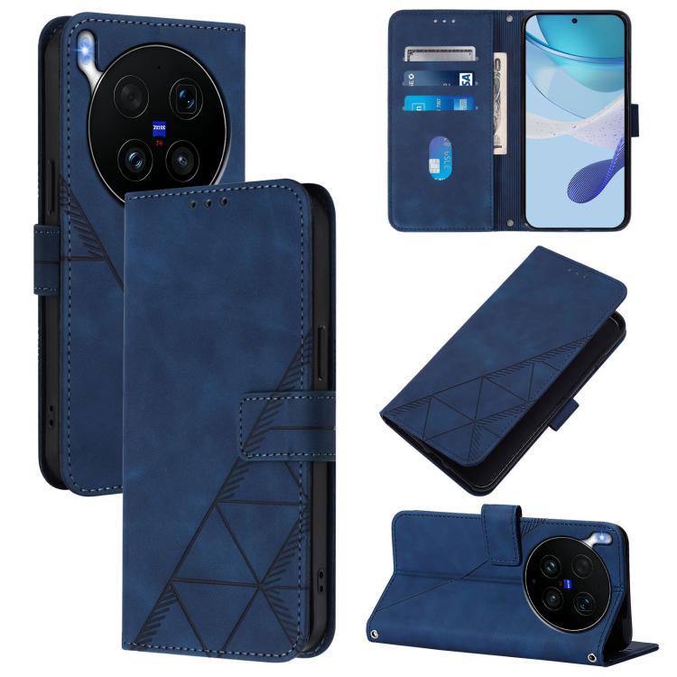 Crossbody 3D Embossed Flip Leather Phone Case, For vivo X300 Ultra, For vivo X300 Pro, For vivo X300, For vivo Y31 5G Global