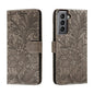 Lace Flower Embossing Flip Leather Phone Case