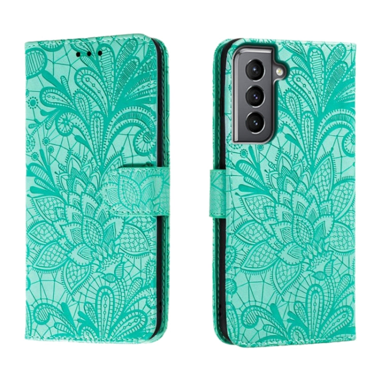 Lace Flower Embossing Flip Leather Phone Case