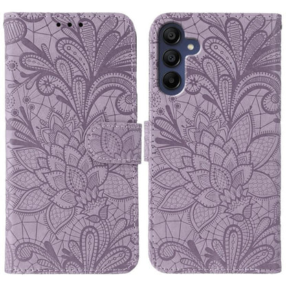 Lace Flower Embossing Flip Leather Phone Case