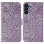 Lace Flower Embossing Flip Leather Phone Case