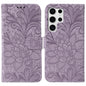 Lace Flower Embossing Flip Leather Phone Case