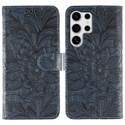 Lace Flower Embossing Flip Leather Phone Case