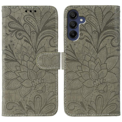 Lace Flower Embossing Flip Leather Phone Case