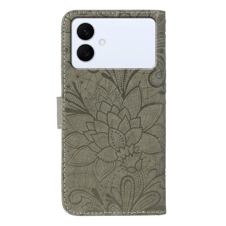 Lace Flower Embossing Flip Leather Phone Case