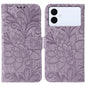 Lace Flower Embossing Flip Leather Phone Case