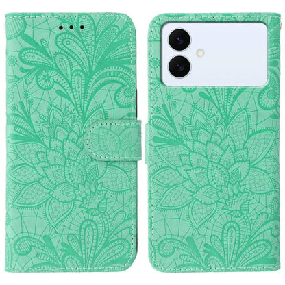 Lace Flower Embossing Flip Leather Phone Case