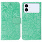 Lace Flower Embossing Flip Leather Phone Case