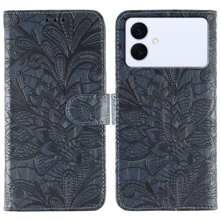 Lace Flower Embossing Flip Leather Phone Case