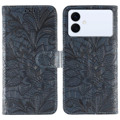 Lace Flower Embossing Flip Leather Phone Case