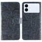 Lace Flower Embossing Flip Leather Phone Case