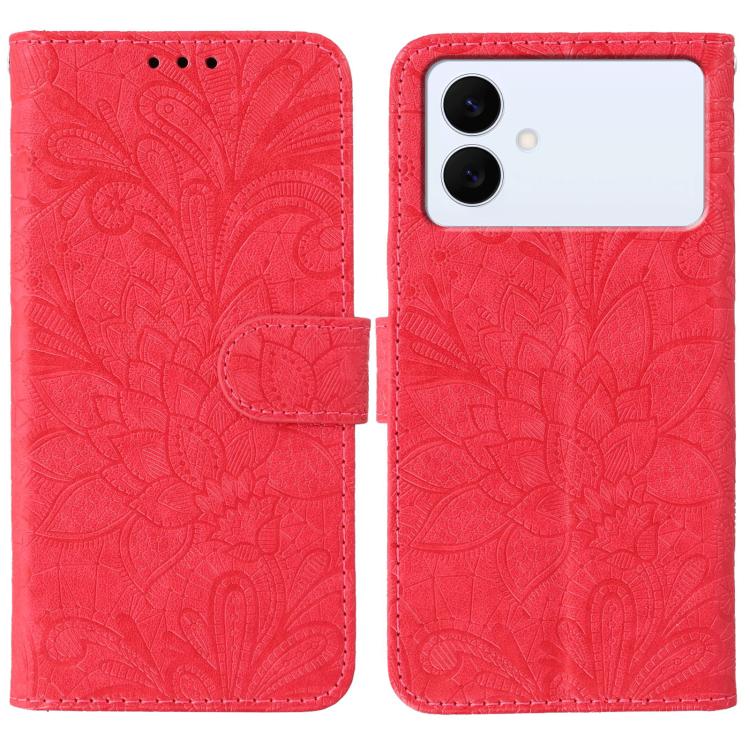 Lace Flower Embossing Flip Leather Phone Case
