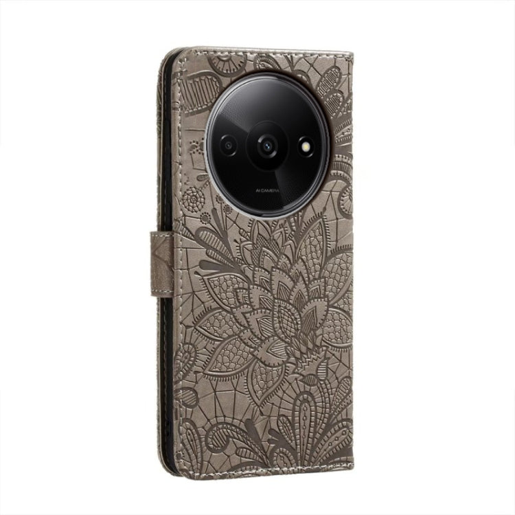 Lace Flower Embossing Flip Leather Phone Case