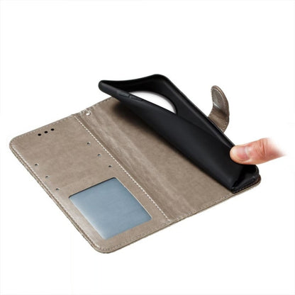 Lace Flower Embossing Flip Leather Phone Case