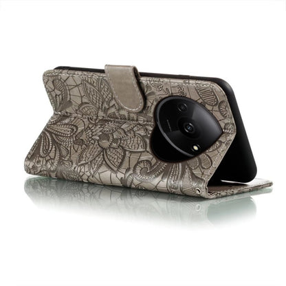 Lace Flower Embossing Flip Leather Phone Case