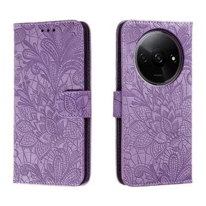 Lace Flower Embossing Flip Leather Phone Case
