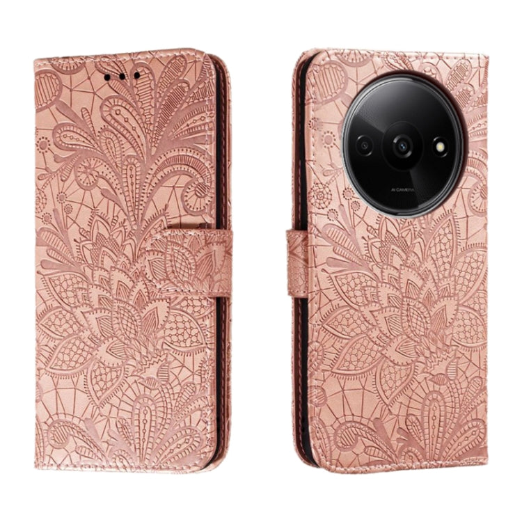 Lace Flower Embossing Flip Leather Phone Case, Series 1