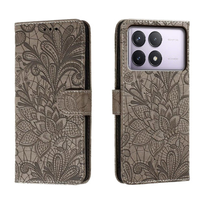 Lace Flower Embossing Flip Leather Phone Case