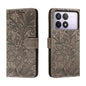 Lace Flower Embossing Flip Leather Phone Case