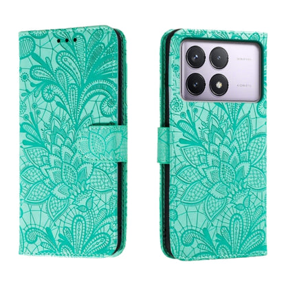Lace Flower Embossing Flip Leather Phone Case