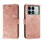 Lace Flower Embossing Flip Leather Phone Case