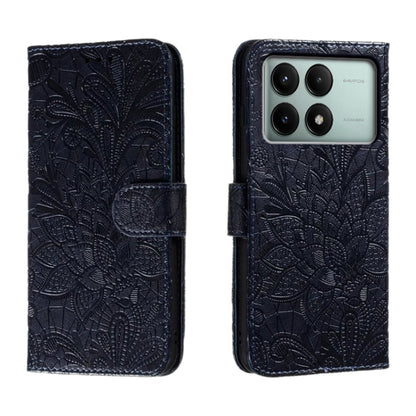 Lace Flower Embossing Flip Leather Phone Case