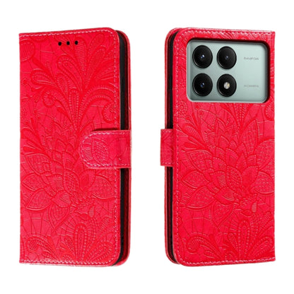 Lace Flower Embossing Flip Leather Phone Case